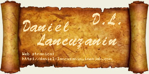 Daniel Lančužanin vizit kartica